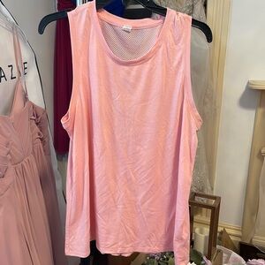 Pink Sleeveless Women's Activewear Top